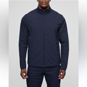 Cutter & Buck Blue Navy Jacket Men’s Size L Front Zipper Waterproof Pockets